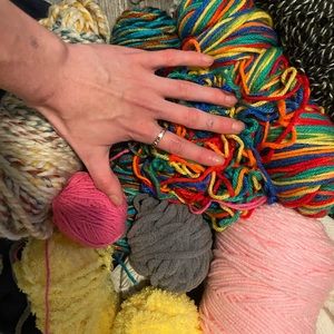 COPY - bundle of different weight yarn!! different colours and materials